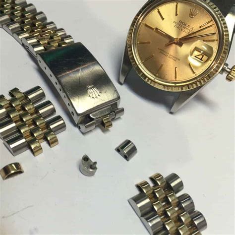 jubilee rolex band 14k pin style|Rolex jubilee bracelet repair.